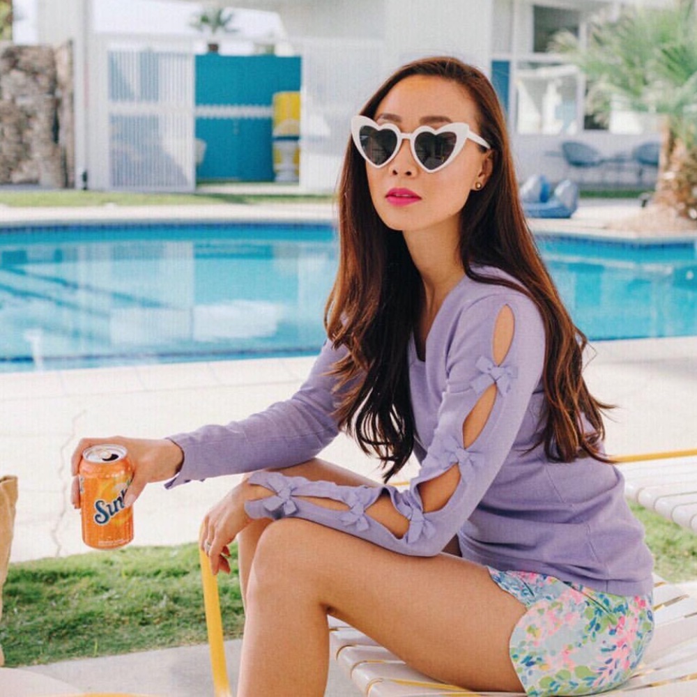 Lilly Pulitzer lavender bow sweater
